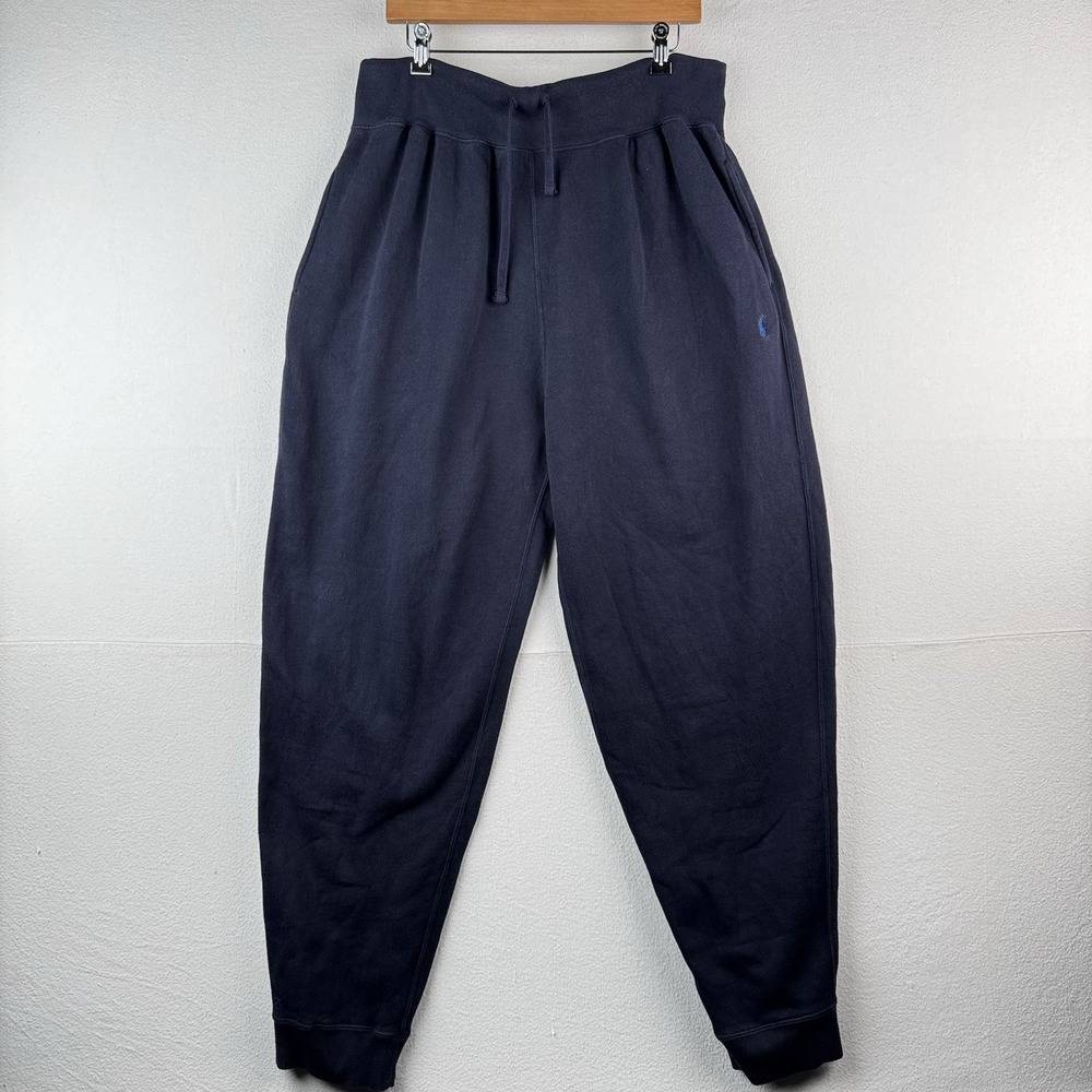 90's Vtg‎ Polo Ralph Lauren Sweatpants Mens 2XLT Navy Blue Pony Logo Joggers